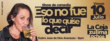ZULIMA OCHOA: ESO NO FUE LO QUE QUISE DECIR (EN LA CEJA)