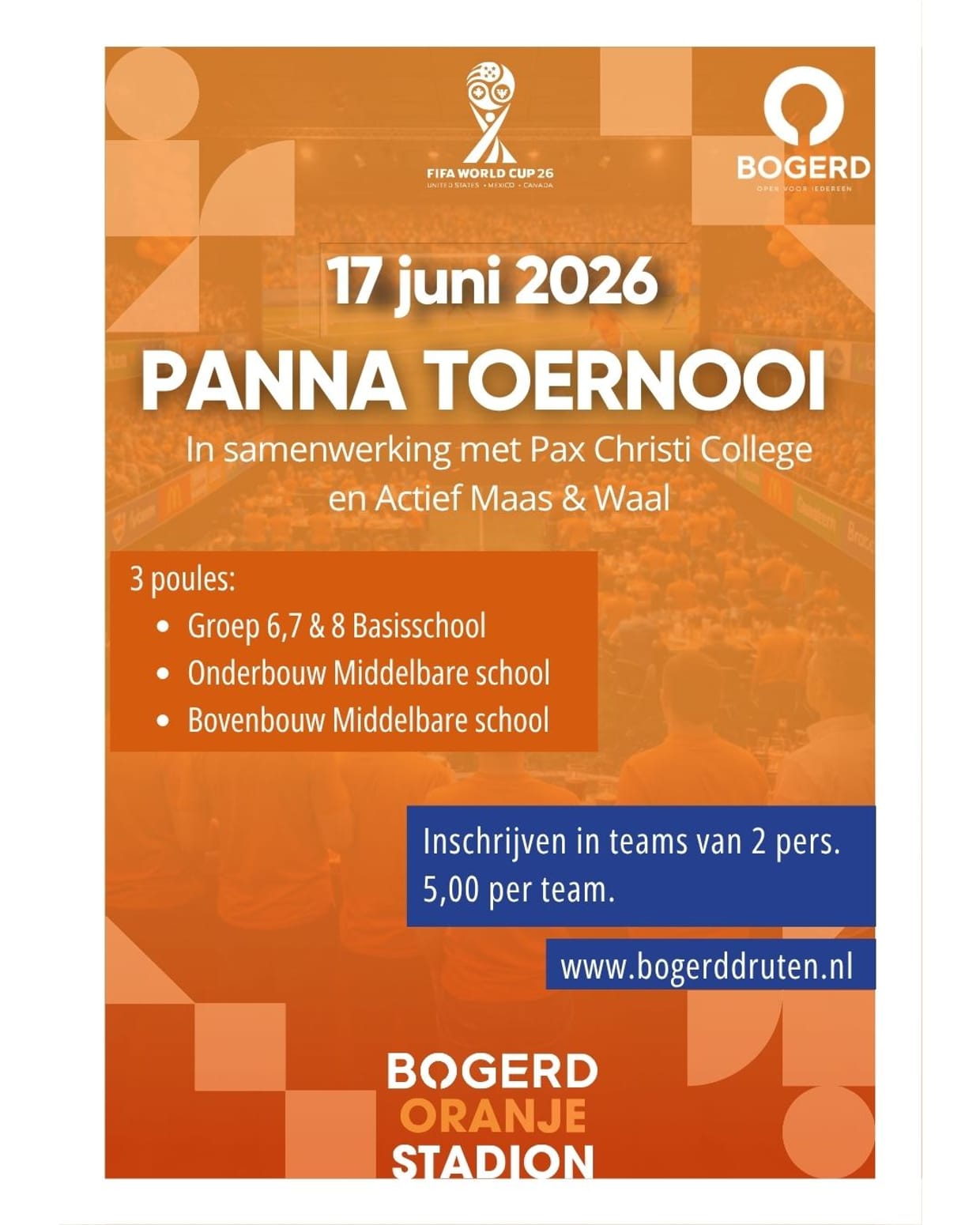 Panna Toernooi | Oranje stadion