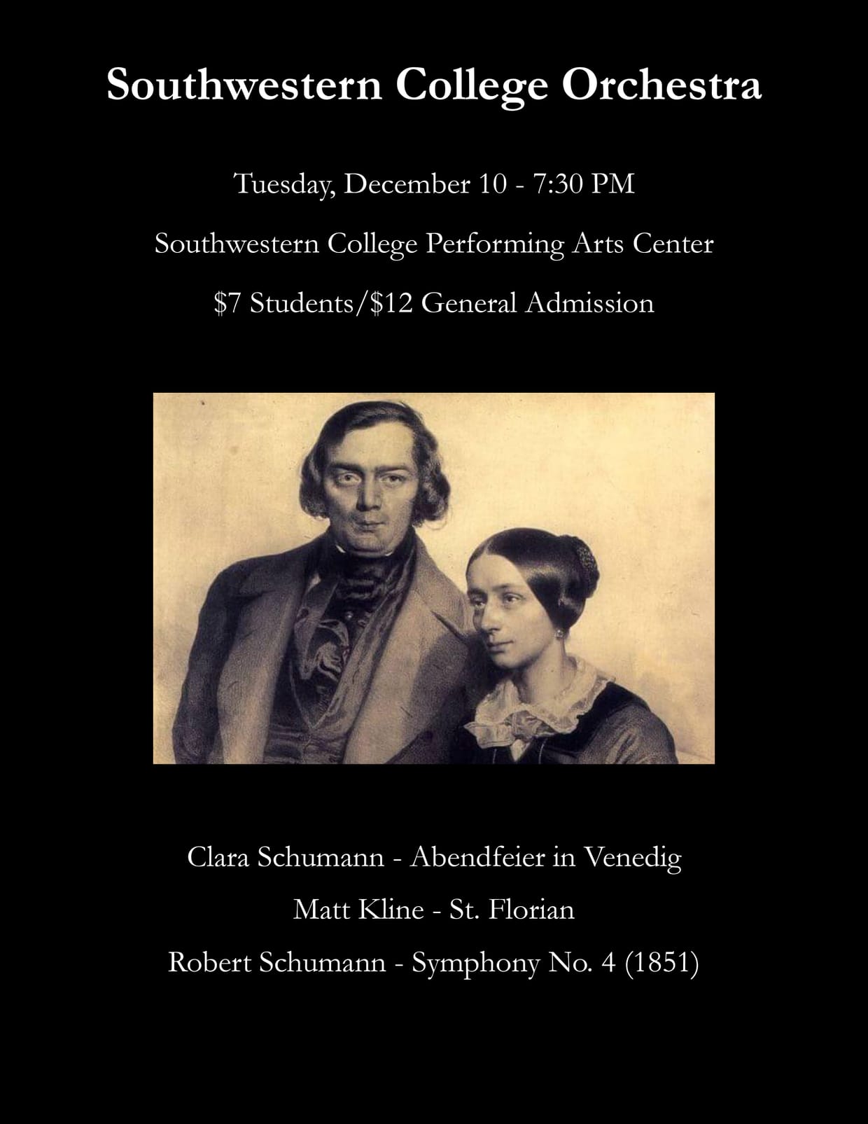 SWC Orchestra - The Music of Clara & Robert Schumann