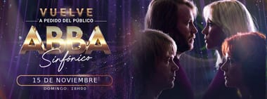 ABBA SINFÓNICO DOMINGO 15 NOVIEMBRE 18:00