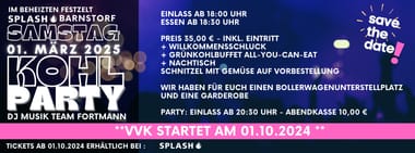 Kohlparty powered by Splash