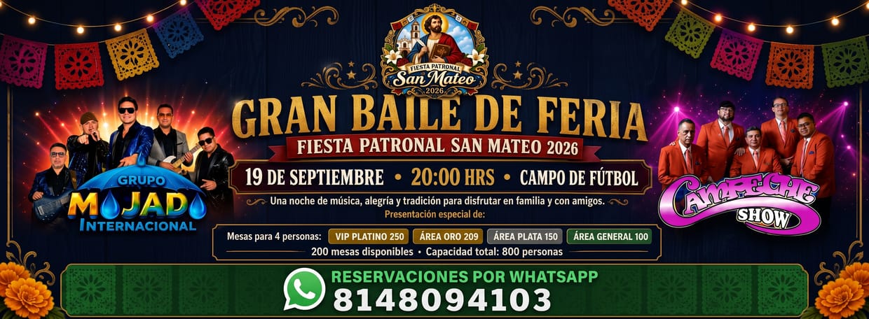 FIESTA PATRONAL SAN MATEO 2026