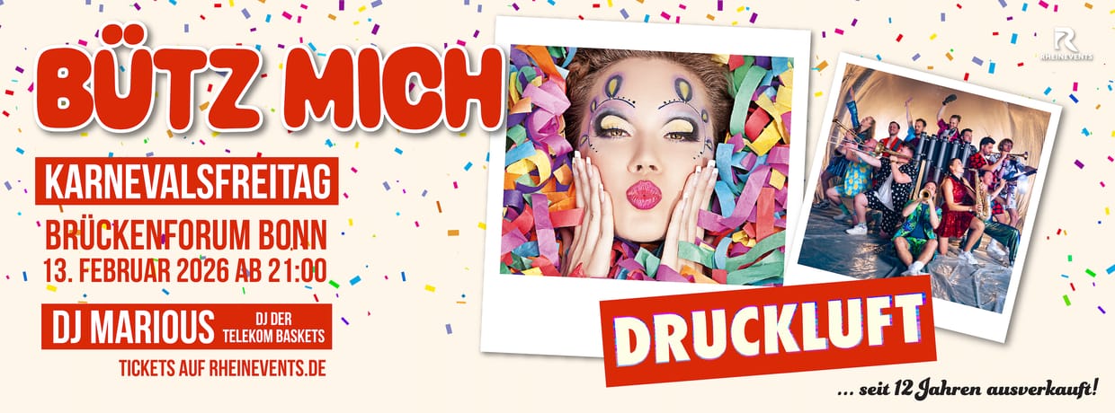 BÜTZ MICH 2026! Karnevalsfreitag im Brückenforum