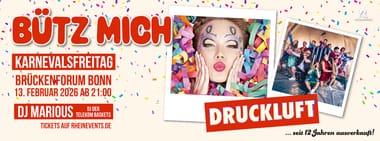 BÜTZ MICH 2026! Karnevalsfreitag im Brückenforum