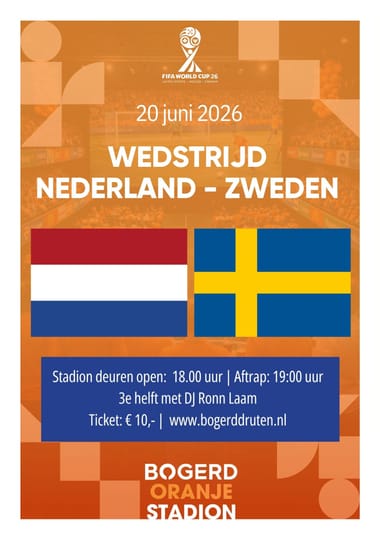 Nederland - Zweden | Oranje stadion