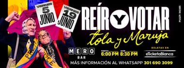 REÍR Y VOTAR CON TOLA Y MARUJA (EN MERO BAR) ¡NUEVAS FUNCIONES!