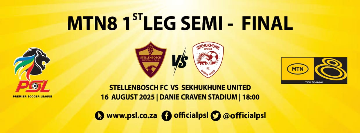 Stellenbosch FC vs Sekhukhune United FC (MTN8 Semi-Final 1st Leg)