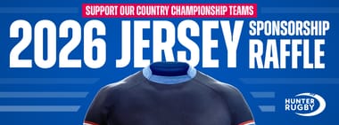 Hunter Rugby Representative Jersey Raffle