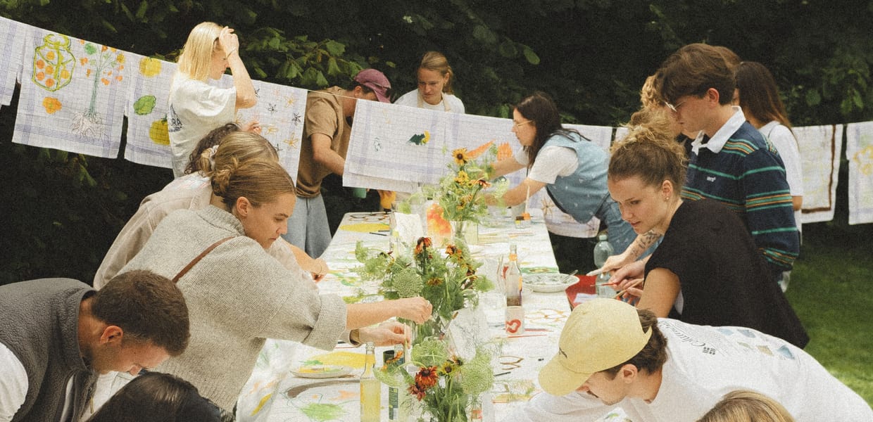 Zeichenworkshop im Permagarten