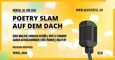 Poetry Slam auf dem Viertel Dach 