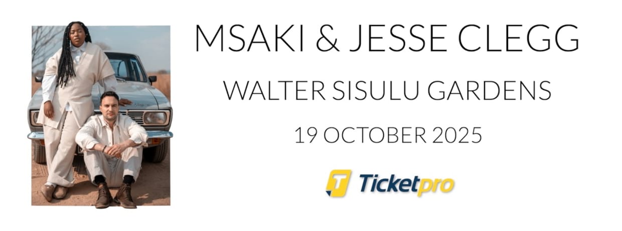 POSTPONED Msaki & Jesse Clegg, Live at Walter Sisulu Gardens