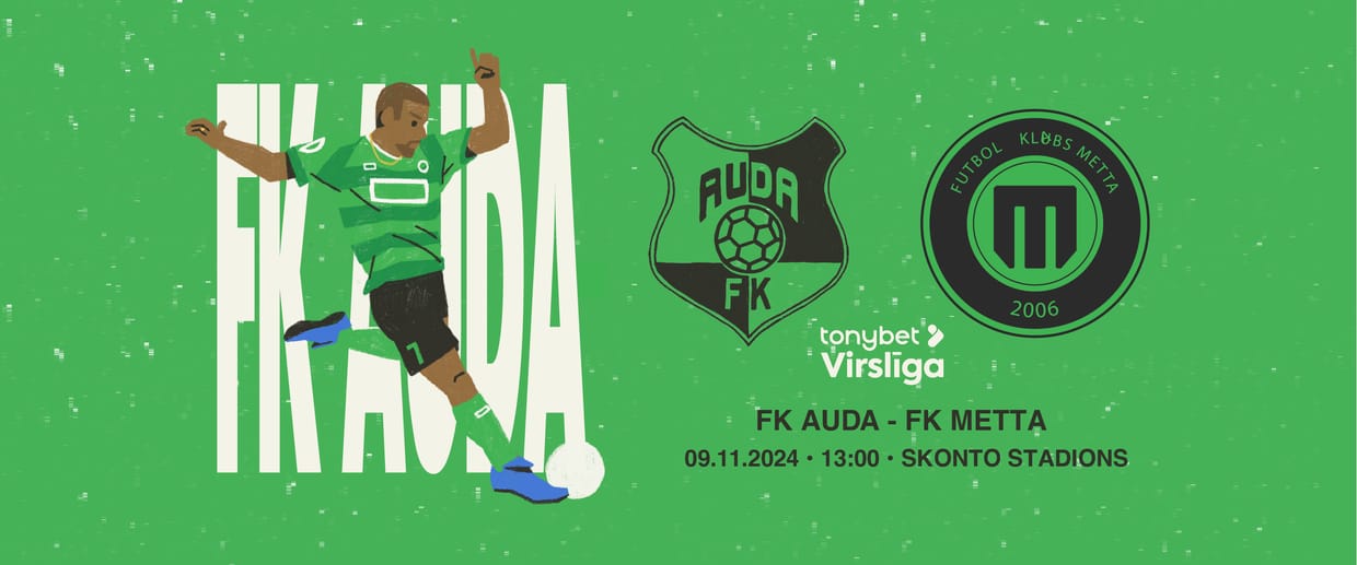 Tonybet Virslīga: FK AUDA – FK Metta