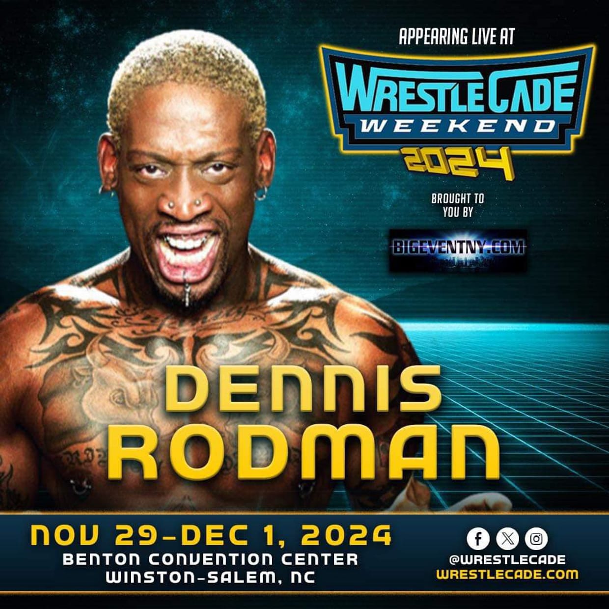 DENNIS RODMAN AT WRESTLECADE