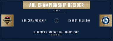 ABL 2025/26 Championship Series - Game 3