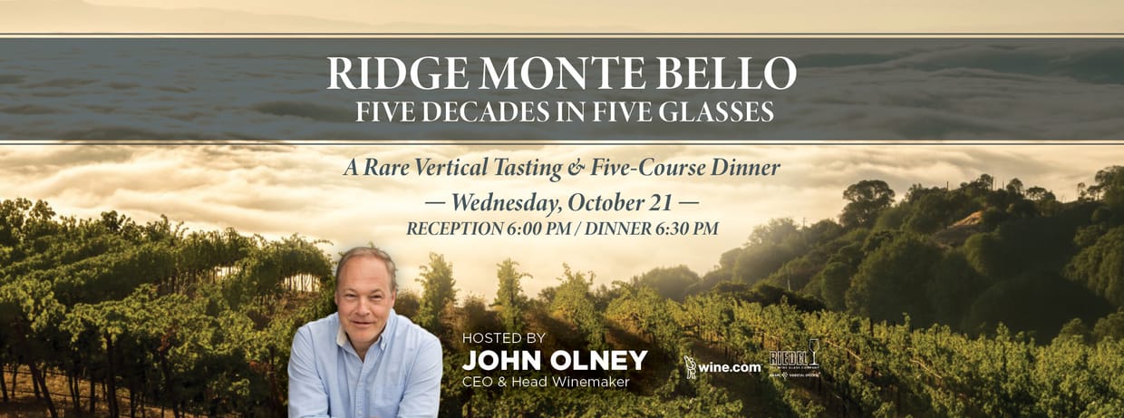 RIDGE MONTE BELLO: FIVE DECADES IN FIVE GLASSES
