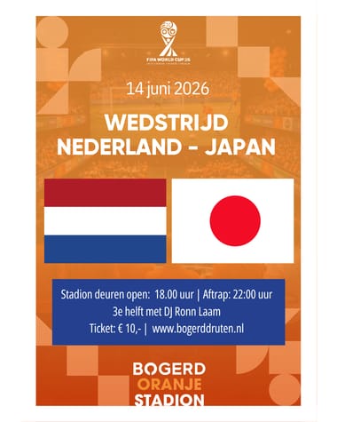 Nederland - Japan | Oranje stadion