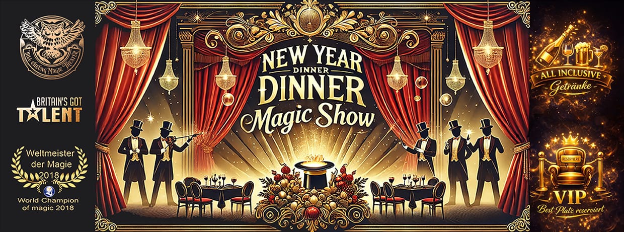 Magischer Jahresbeginn – Dinner & Zaubershow