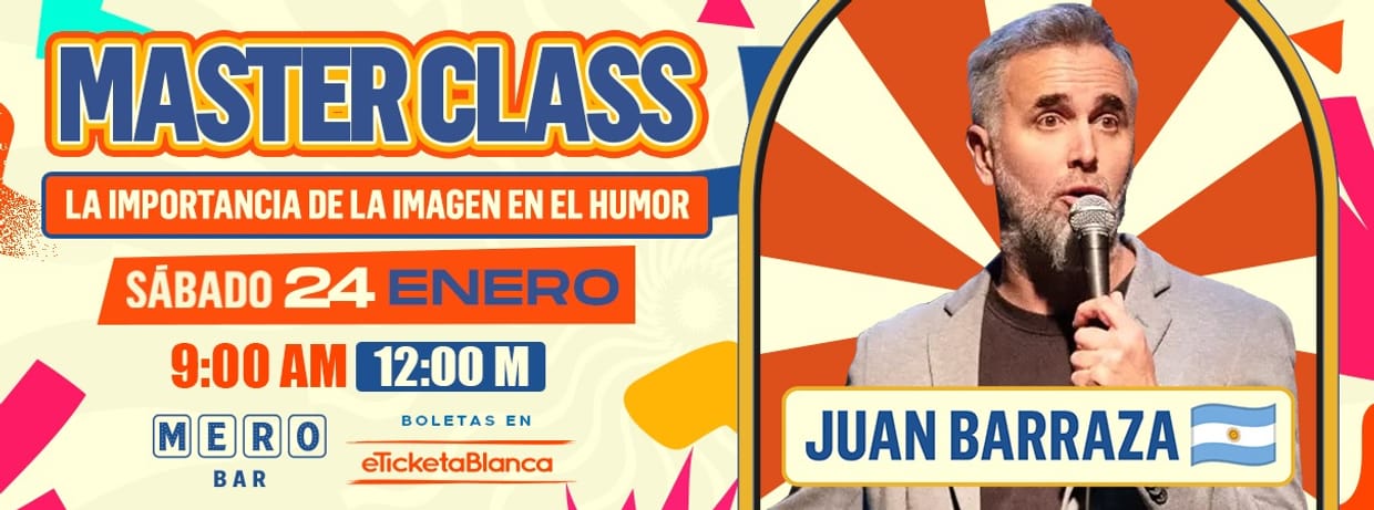 MASTERCLASS: LA IMPORTANCIA DE LA IMAGEN EN EL HUMOR CON JUAN BARRAZA
