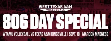 806 Day - Volleyball v. Texas A&M - Kingsville
