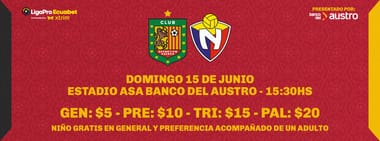 DEPORTIVO CUENCA VS EL NACIONAL