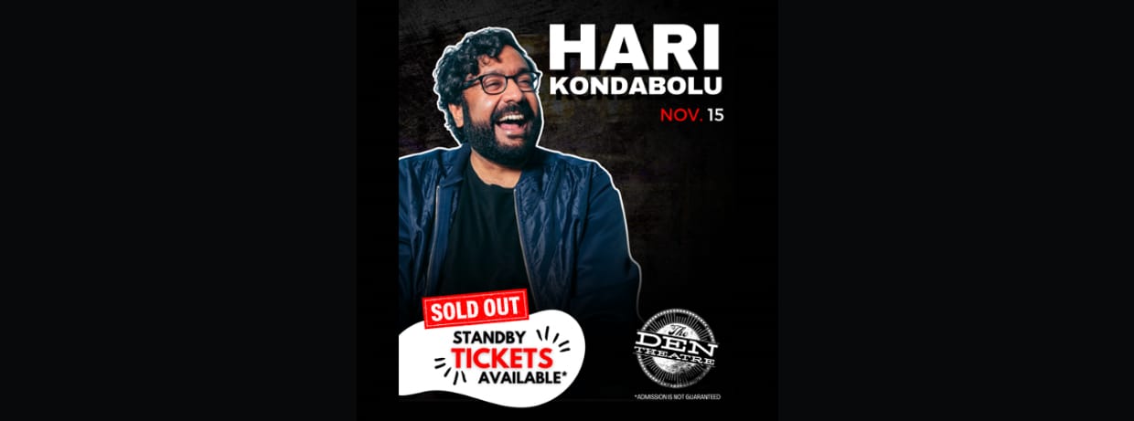 HARI KONDABOLU: Live Comedy Taping Standby