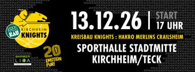 Kreisbau Knights vs. HAKRO Merlins Crailsheim