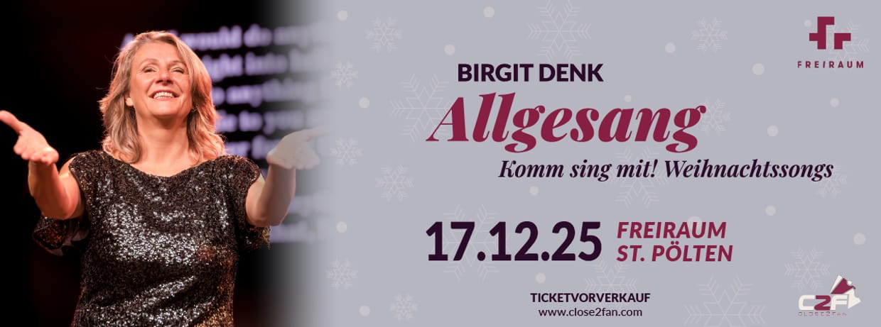 Birgit Denk lädt zum „Allgesang" - WEIHNACHTEN