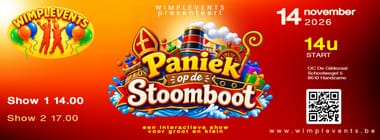 Sinterklaasshow Wimplevents - 14 november 2026 om 14u