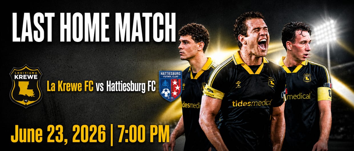 Louisiana Krewe FC vs. Hattiesburg
