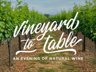 From Vineyard to Table, An Evening of Natural Wine