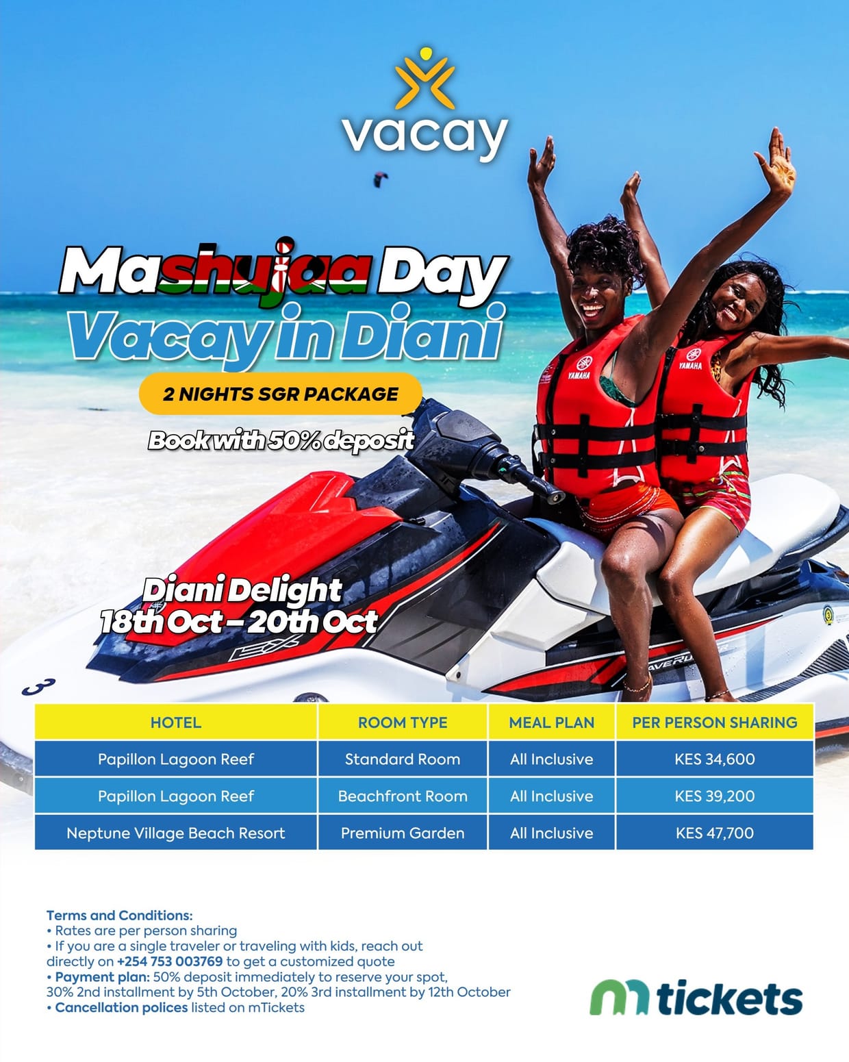 Mashujaa Day Vacay in Diani