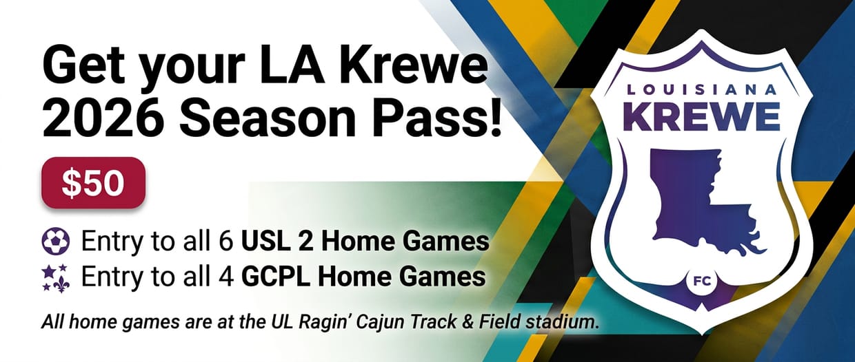 Louisiana Krewe FC - 2026 Season Passes