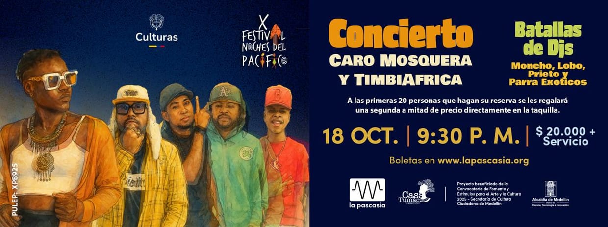 FESTIVAL NOCHES DEL PACIFICO - CONCIERTO CARO MOSQUERA Y TIMBIAFRICA