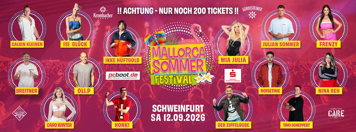 Mallorca Sommer Festival Schweinfurt 2026