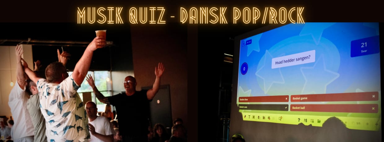 UDSOLGT! Musik Quiz - Dansk pop/rock 1990-2024