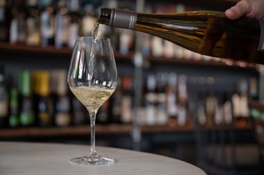 Stenbiderrogn og vin