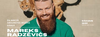 Mareks Radzēvičs Abgunstes muižas dārzā