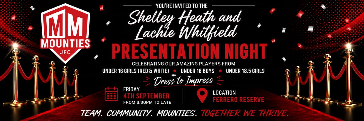 Shelley Heath & Lachie Whitfield Presentation Night