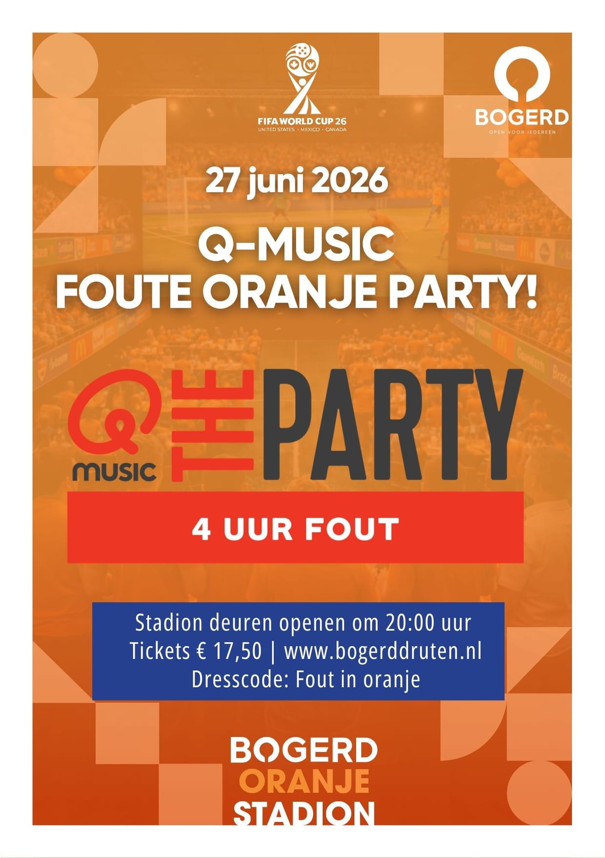 Qmusic Foute Oranje Party | Oranje stadion