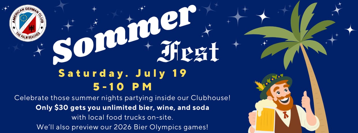 Sommerfest in the Clubhouse!