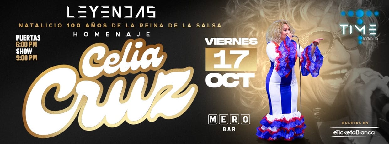 HOMENAJE CELIA CRUZ (100 AÑOS) EN MERO BAR