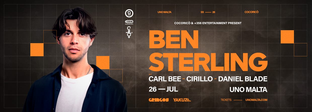 COCORICÒ PRESENT BEN STERLING - 26TH JULY 2026