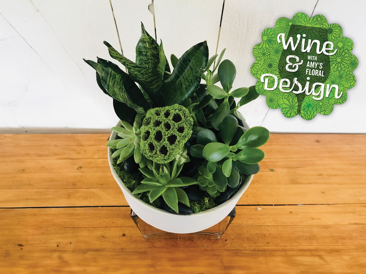 Wine & Design: Amy's Floral - Succulent Garden Workshop