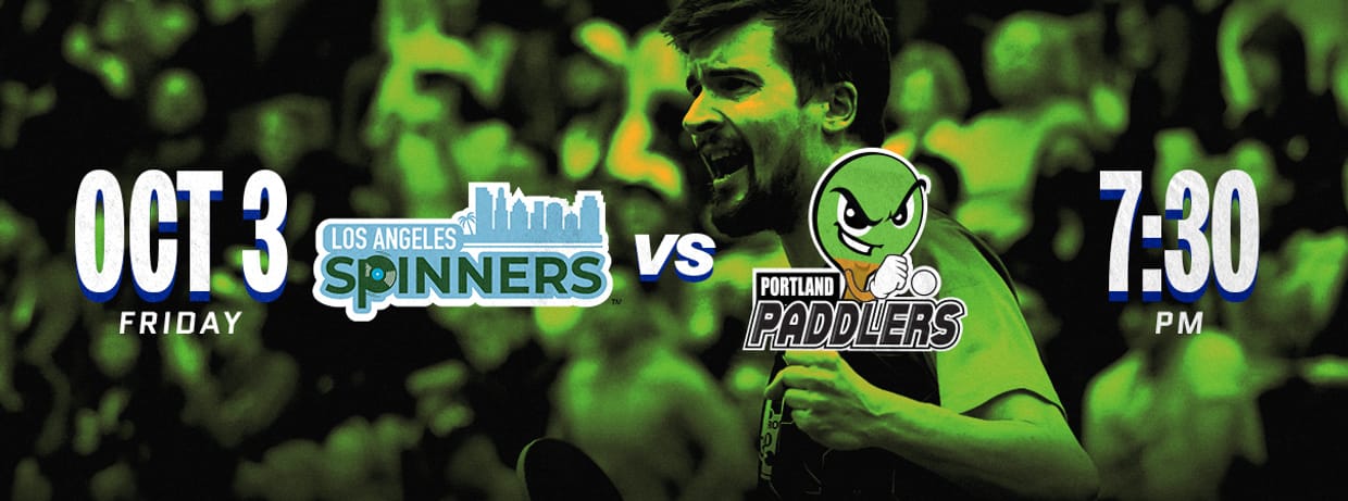 Los Angeles Spinners vs. Portland Paddlers, 7:30 PM