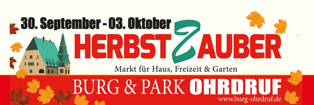 Herbstzauber Burg & Park Ohrdruf