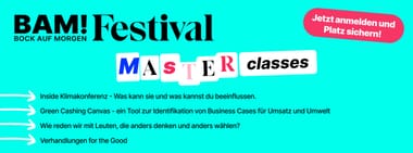 BAM! Bock auf Morgen Festival - Masterclasses 2026