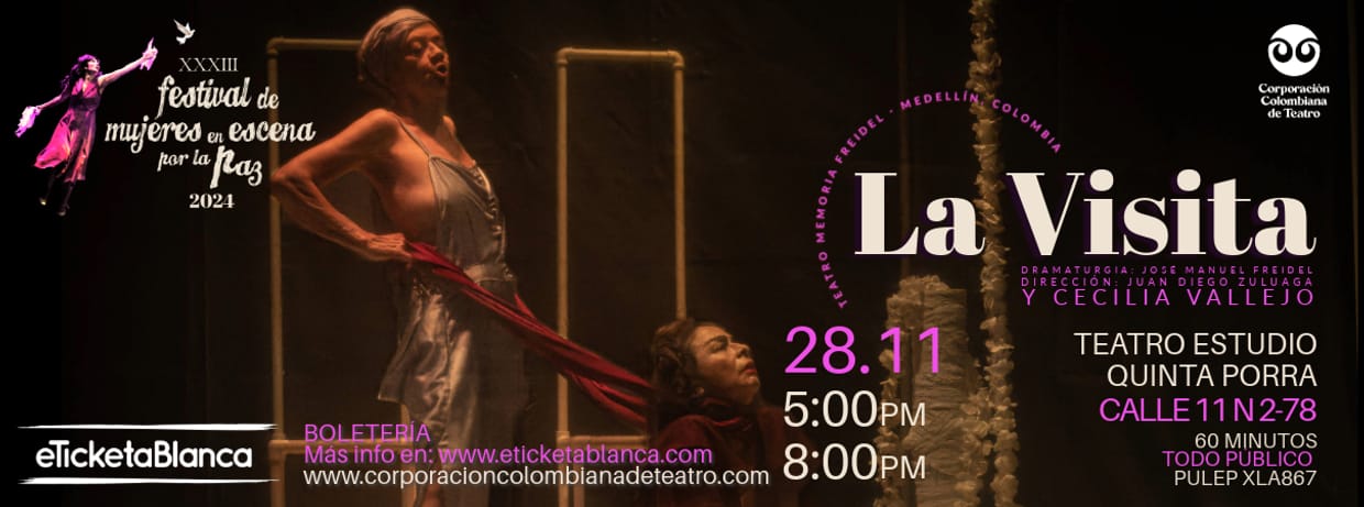 FESTIVAL DE MUJERES EN ESCENA POR LA PAZ 2024 OBRA:LA VISITA