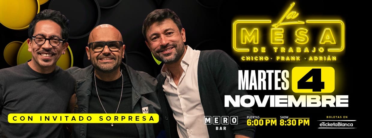 LA MESA DE TRABAJO EN VIVO EN MERO BAR