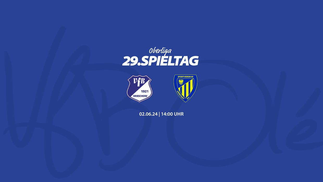 29. Spieltag VfB Krieschow - SV Arnstadt