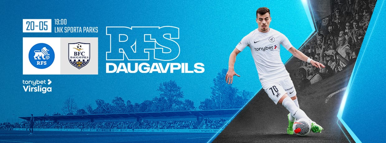 Tonybet Virslīga: RFS - BFC Daugavpils